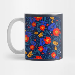 Colorful tropical floral pattern Mug